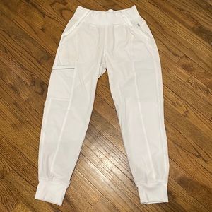 White infinity by cherokee scrub joggers